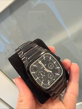 Freestyle Men's Black Stainless Steel Chronograph Watch